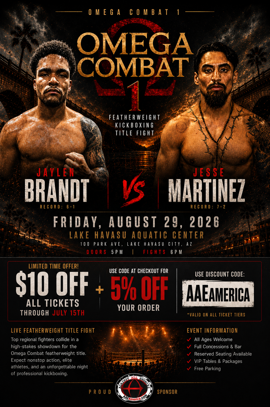 Omega Combat 1 - Jaylen Brandt vs Jesse Martinez